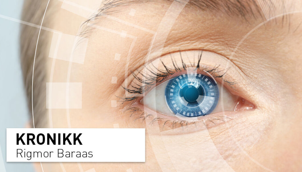 Det ligger fantastiske muligheter i å ta i bruk kunstig intelligens for bildegjenkjenning av sykdommer på øyets netthinne, skriver Rigmor Baraas. (Illustrasjonsfoto: Shutterstock / NTB Scanpix) Det ligger fantastiske muligheter i å ta i bruk kunstig intelligens for bildegjenkjenning av sykdommer på øyets netthinne, skriver Rigmor Baraas. (Illustrasjonsfoto: Shutterstock / NTB Scanpix)