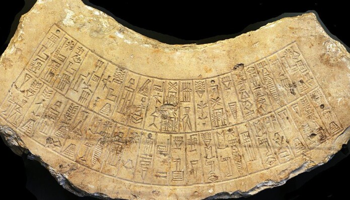 En akkadisk inskripsjon om Naram-Sin som stammer fra rundt 2260 f.Kr. (Bilde: Rama/CC BY-SA 2.0) En akkadisk inskripsjon om Naram-Sin som stammer fra rundt 2260 f.Kr. (Bilde: Rama/CC BY-SA 2.0)
