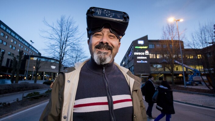 Ramzi Hassan har brukt VR til alt fra byutvikling til bevaring av kulturarv. (Foto: Håkon Sparre) Ramzi Hassan har brukt VR til alt fra byutvikling til bevaring av kulturarv. (Foto: Håkon Sparre)
