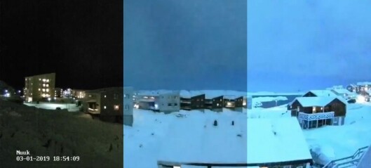 Plutselig ble himmelen turkis over Grønland