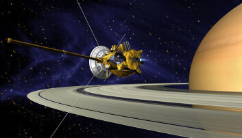 Sonden Cassini, slik NASA så den for seg rundt Saturn. (Bilde: NASA / JPL-Caltech) Sonden Cassini, slik NASA så den for seg rundt Saturn. (Bilde: NASA / JPL-Caltech)