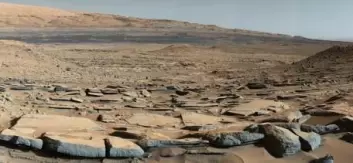 I flere år har robotbilen Curiosity kjørt rundt på Mars og sendt bilder (slik som dette fra foten av Mount Sharp) hjem til jorden. Robotbilen utfører også målinger, og ifølge Scientific American har data fra Curiosity blant annet vist en god match med analyser av en berømt meteoritt (Allan Hills 84001). (Foto: NASA)