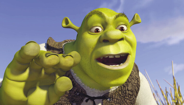 I Norge er det bare tegnefilmer og animasjonsfilmer som Shrek som blir dubbet. Voksenfilmer har i stedet nesten alltid undertekster på norsk. (Bilde: Paramount) I Norge er det bare tegnefilmer og animasjonsfilmer som Shrek som blir dubbet. Voksenfilmer har i stedet nesten alltid undertekster på norsk. (Bilde: Paramount)