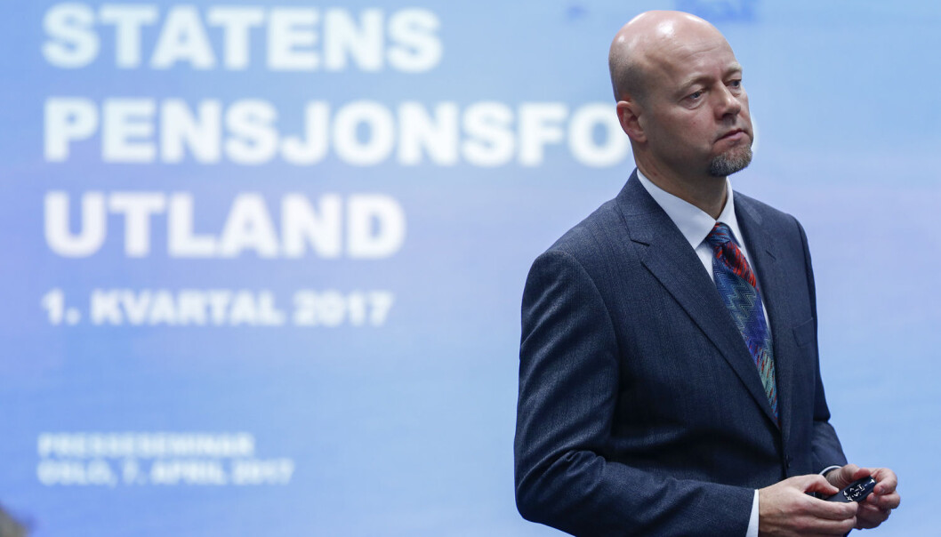 Flere universiteter ser Oljefondets svarteliste av selskaper som nyttig. Her er Yngve Slyngstad, leder av Statens pensjonsfond utland, også kalt Oljefondet. (Foto: Terje Pedersen / NTB scanpix) Flere universiteter ser Oljefondets svarteliste av selskaper som nyttig. Her er Yngve Slyngstad, leder av Statens pensjonsfond utland, også kalt Oljefondet. (Foto: Terje Pedersen / NTB scanpix)