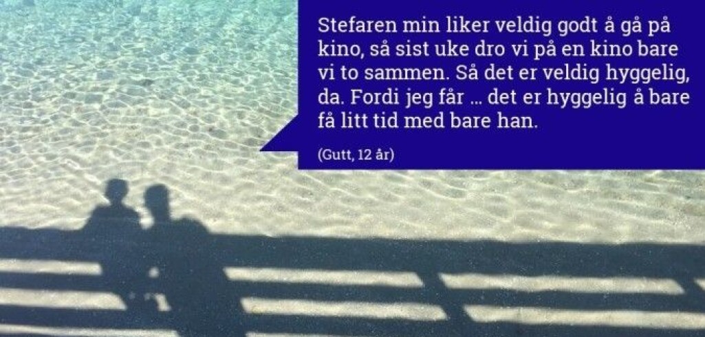 Forskerne har snakket med 35 barn og unge. I den blå boksen kan du lese hva én av dem sa. (Bilde: Institutt for samfunnsforskning) Forskerne har snakket med 35 barn og unge. I den blå boksen kan du lese hva én av dem sa. (Bilde: Institutt for samfunnsforskning)