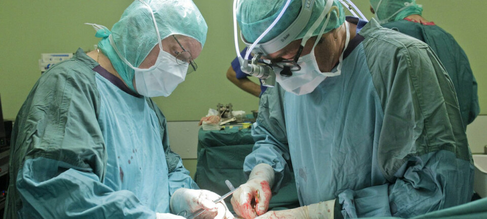 Flere pasienter skades under operasjon i Norge sammenlignet med i Sverige.  (Illustrasjonsfoto: Markus Scholz, Samfoto Argus)