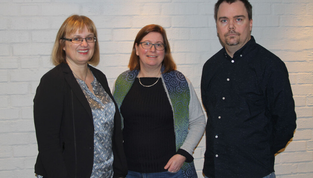 Professor Gry Alsos frå Handelshøgskolen er delprosjektleiar, og har med seg mellom anna professor Elisabet Ljunggren og stipendiat Stian Bragtvedt frå Fakultet for samfunnsvitenskap. (Foto: Mari Lund Eide) Professor Gry Alsos frå Handelshøgskolen er delprosjektleiar, og har med seg mellom anna professor Elisabet Ljunggren og stipendiat Stian Bragtvedt frå Fakultet for samfunnsvitenskap. (Foto: Mari Lund Eide)