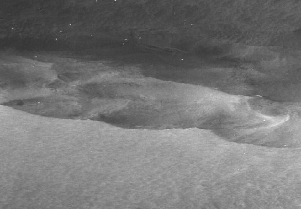 Mye action i dette radarbildet fra Nordsjøen, sett fra Sentinel-1B torsdag 23. mars. (Bilde: Copernicus Sentinel data 2017).