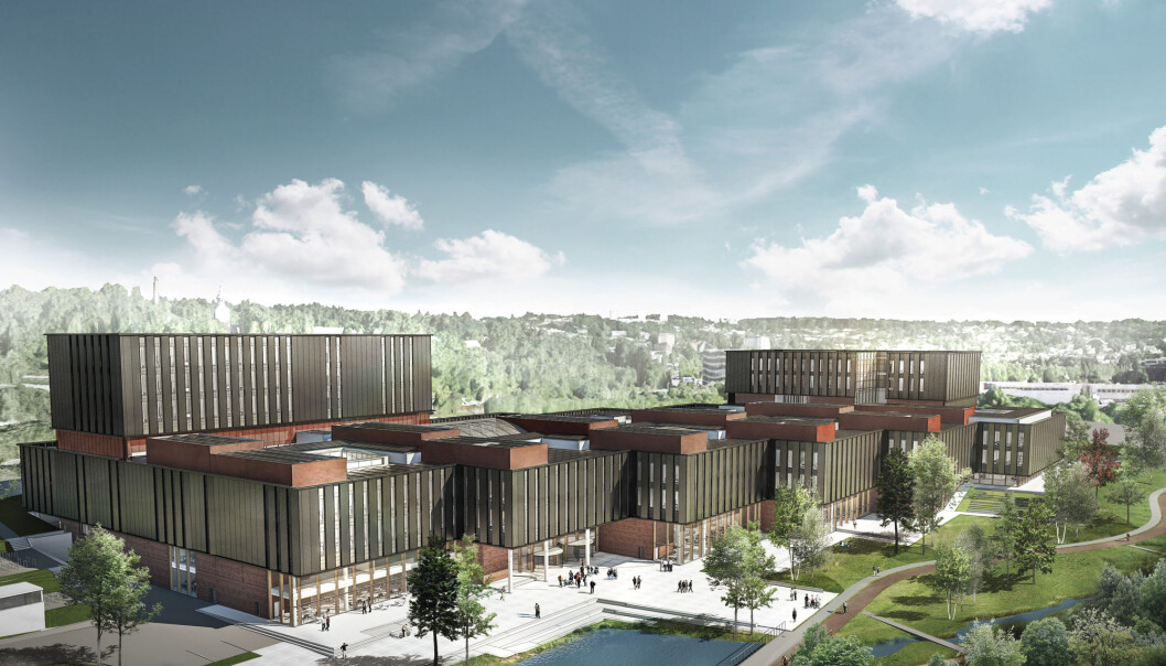 Skisse av det nye universitetsbygget, Livsvitenskapsbygget, som skal bygges i Oslo. (Foto: Statsbygg / NTB scanpix) Skisse av det nye universitetsbygget, Livsvitenskapsbygget, som skal bygges i Oslo. (Foto: Statsbygg / NTB scanpix)