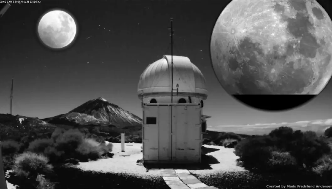 Vakker video: Teleskop har fanget måneformørkelsen
