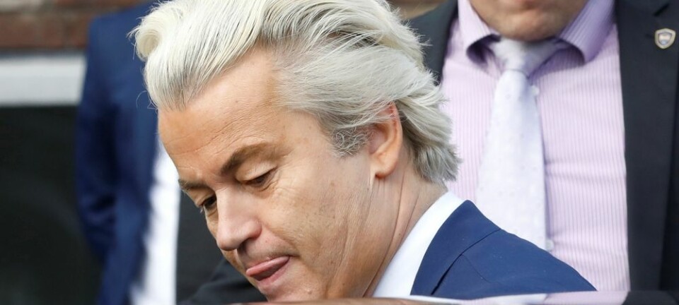 Når Geert Wilders fremstår som en karismatisk og troverdig politiker hva sier det om de andre? spør Asle Toje, forskningsdirektør ved Nobelinstituttet.   (Foto: Yves Herman, Reuters/NTB scanpix)