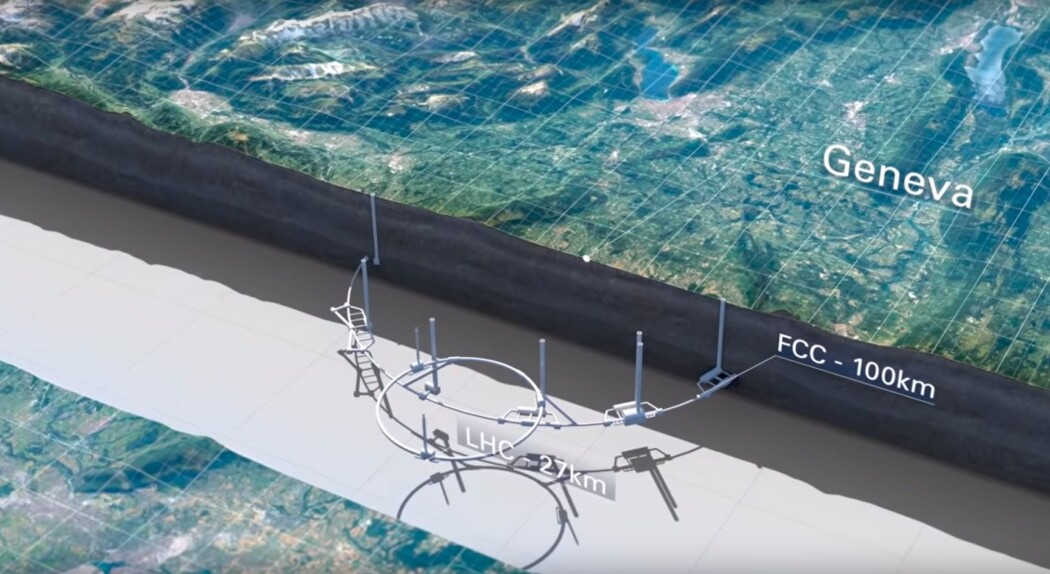 CERNs framstilling av det nye designkonseptet (Skjermbilde: CERN) CERNs framstilling av det nye designkonseptet (Skjermbilde: CERN)