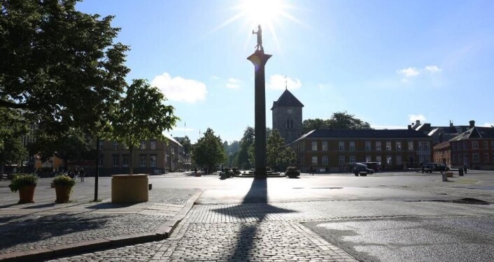 Torvet i Trondheim Foto: NIKU Torvet i Trondheim Foto: NIKU