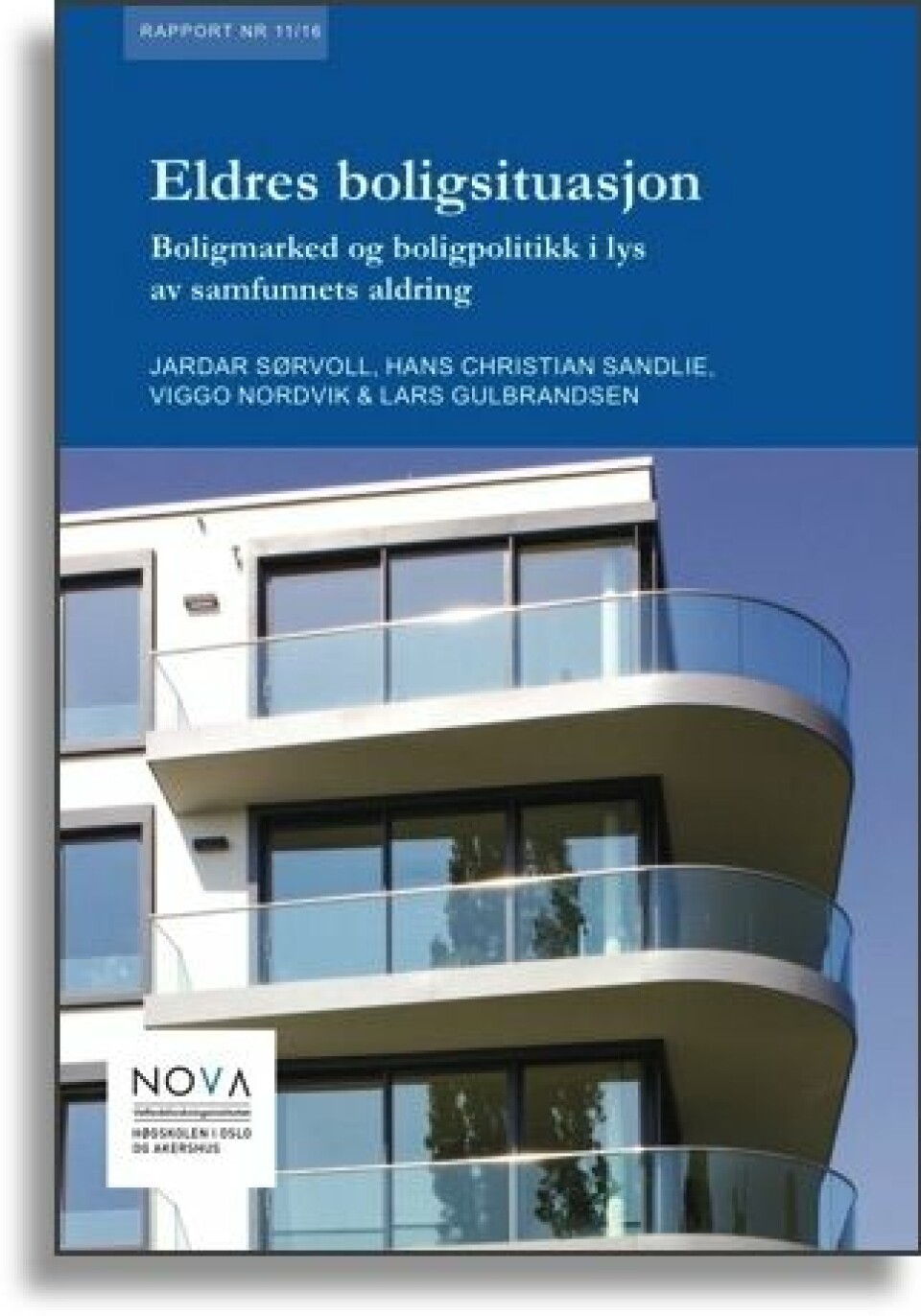 Rapporten «Eldres boligsituasjon» er et resultat av arbeid ved Velferdsforskningsinstituttet NOVA på Høgskolen i Oslo og Akershus.