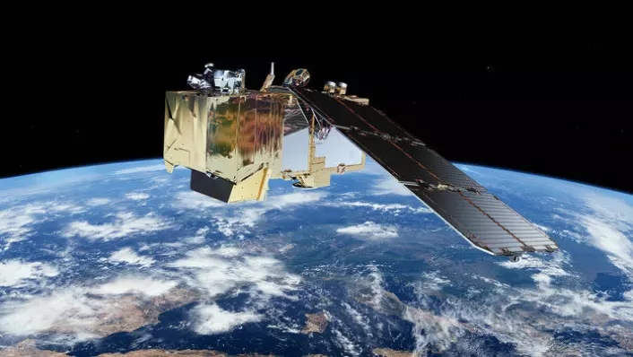 Den europeiske miljøsatellitten Sentinel-2B skal holde øye med vegetasjon, vassdrag, is og snø. Dataene fra denne satellitten er både fritt tilgjengelig og gratis. (Foto: ESA)