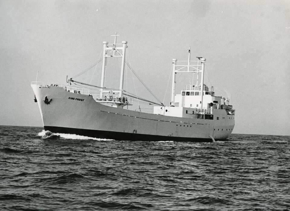 M/S 'King Frost' ett av fryseskipene til A/S Fellesfrost. Foto: MUST/ Norsk hermetikkmuseum
