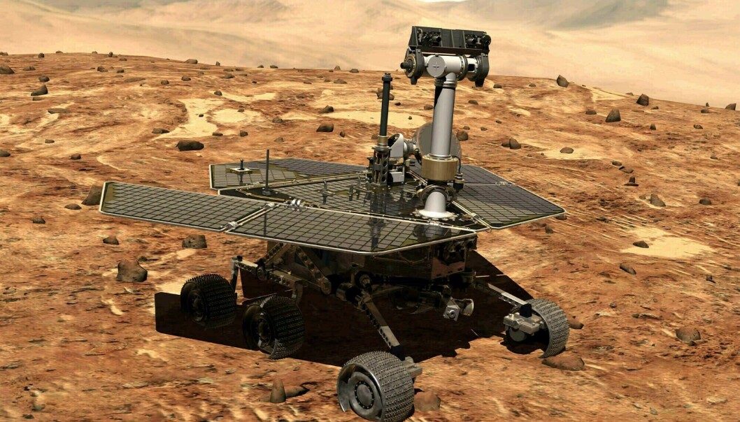 NASAs romfarkost Opportunity har siden 2004 kjørt rundt på Mars og trofast sendt bilder tilbake til NASA-hovedkvarteret. Men nå er farkosten erklært død. (Foto: NASA / AP / NTB scanpix) NASAs romfarkost Opportunity har siden 2004 kjørt rundt på Mars og trofast sendt bilder tilbake til NASA-hovedkvarteret. Men nå er farkosten erklært død. (Foto: NASA / AP / NTB scanpix)