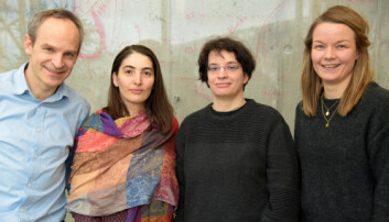 Helge Ræder og hans forskningsgruppe har publisert en studie i Nature som viser at menneskeceller kan forandre sin opprinnelige oppgave. Ved siden av Ræder fra venstre ser vi: Luiza Ghila, Shimona Chera og Heidrun Vethe. (Foto: Kim Andreassen) Helge Ræder og hans forskningsgruppe har publisert en studie i Nature som viser at menneskeceller kan forandre sin opprinnelige oppgave. Ved siden av Ræder fra venstre ser vi: Luiza Ghila, Shimona Chera og Heidrun Vethe. (Foto: Kim Andreassen)