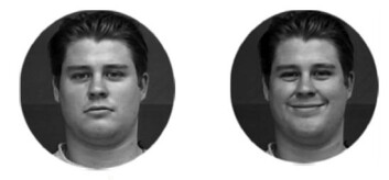 Deltakerne gikk videre og var mer tilbøyelig til å leie når boligen ble "leid ut" av disse vertene, som smilte eller hadde nøytrale ansiktsuttrykk. (Foto: Fagerstrøm mfl/Computers in Human Behavior) Deltakerne gikk videre og var mer tilbøyelig til å leie når boligen ble "leid ut" av disse vertene, som smilte eller hadde nøytrale ansiktsuttrykk. (Foto: Fagerstrøm mfl/Computers in Human Behavior)