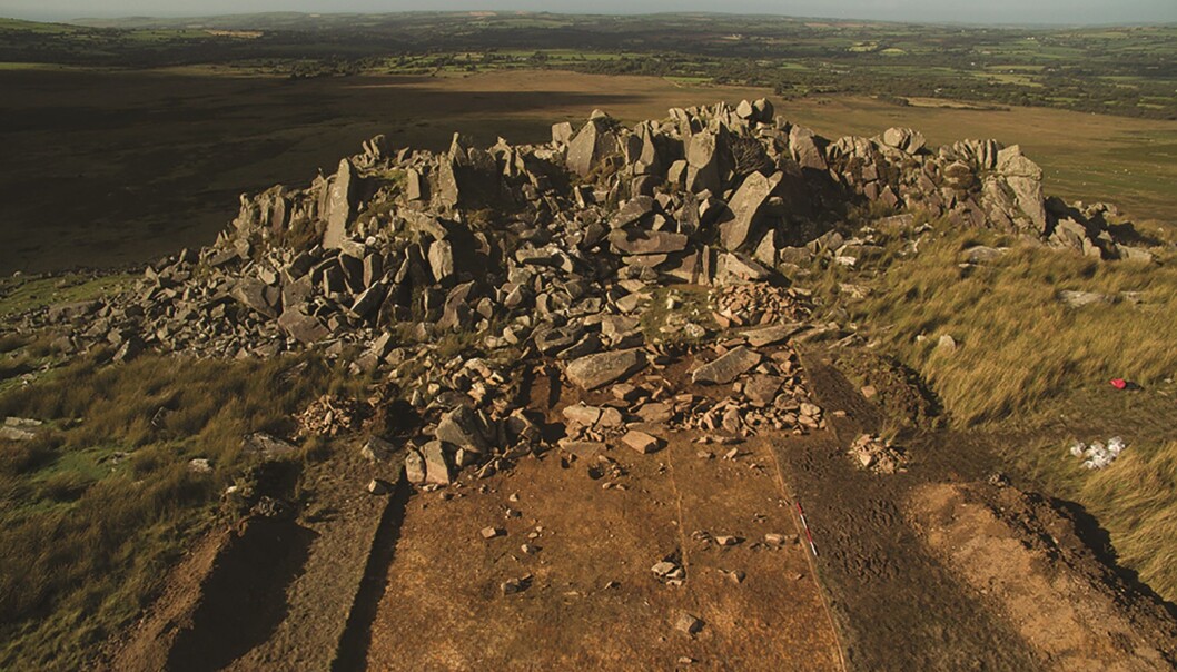 Det åpne steinbruddet Carn Goedog hvor noen av steinene i Stonehenge kommer fra. (Bilde: Adam Stanford/Antiquity 2019) Det åpne steinbruddet Carn Goedog hvor noen av steinene i Stonehenge kommer fra. (Bilde: Adam Stanford/Antiquity 2019)