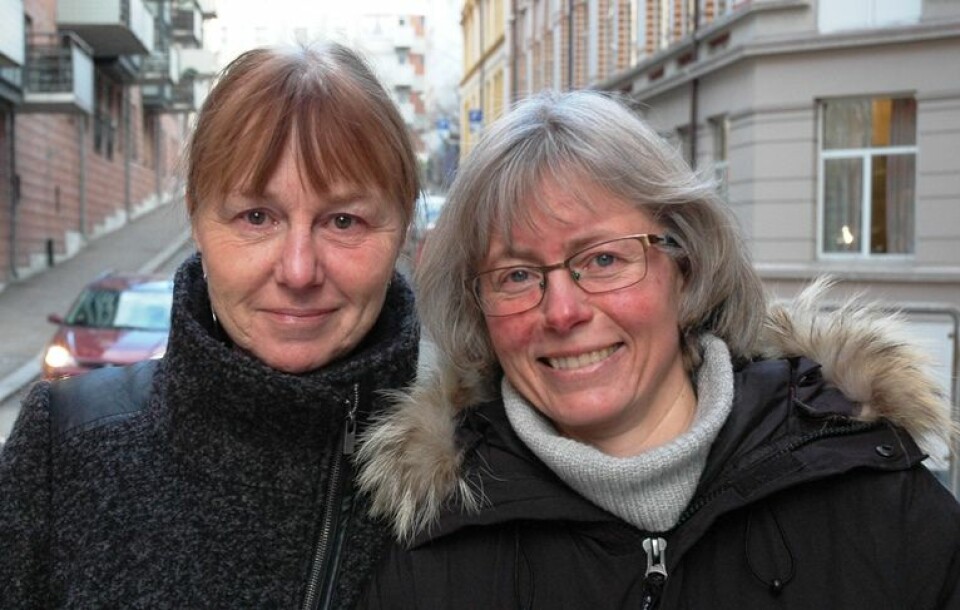 Joron Pihl (til venstre) og Kristin Skinstad van der Kooij har vært med på å skrive en bok om hvordan lærere og bibliotekarer kan samarbeide om elevens lesing. (Foto: Høgskolen i Oslo og Akershus)