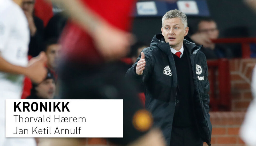 - Svaret på om det var lurt eller dumt å sparke Mourinho eller om det var lurt eller dumt å ansette Solskjær, ligger ikke i hvordan det går i de 10 - 20 første kampene. Svaret ligger i å vurdere hva Mourinho og Solskjær gjorde og gjør med organisasjonen Manchester United over tid, skriver kronikkforfatterne. (Foto: Erik Johansen / NTB scanpix) - Svaret på om det var lurt eller dumt å sparke Mourinho eller om det var lurt eller dumt å ansette Solskjær, ligger ikke i hvordan det går i de 10 - 20 første kampene. Svaret ligger i å vurdere hva Mourinho og Solskjær gjorde og gjør med organisasjonen Manchester United over tid, skriver kronikkforfatterne. (Foto: Erik Johansen / NTB scanpix)