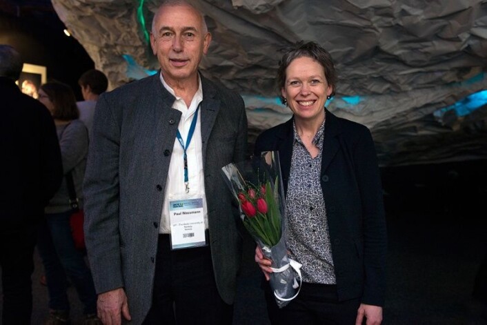 Paul Wassmann og Marit Reigstad er to av forskerne som står bak utstillingen «Levende is» på Polarmuseet i Tromsø. (Foto: Julia Brekmo) Paul Wassmann og Marit Reigstad er to av forskerne som står bak utstillingen «Levende is» på Polarmuseet i Tromsø. (Foto: Julia Brekmo)