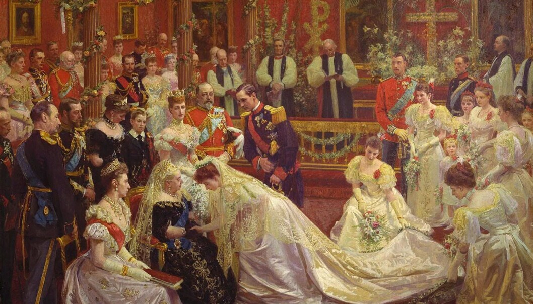 Britiske Dronning Maud, som ble gift med danske prins Carl, senere Norges konge, skulle spikre fast britenes egeninteresse i å forsvare landet vårt mot ytre farer, forteller forsker. (Maleri: Laurits Tuxen. Hentet fra: Royal collections/Wikimedia commons) Britiske Dronning Maud, som ble gift med danske prins Carl, senere Norges konge, skulle spikre fast britenes egeninteresse i å forsvare landet vårt mot ytre farer, forteller forsker. (Maleri: Laurits Tuxen. Hentet fra: Royal collections/Wikimedia commons)