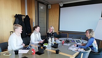 Leder for Scholars at Risk Norge, Karen-Lise Scheie Knudsen bakerst til venstre og Marit Egner bakerst til høyre i styremøte. Leder for Scholars at Risk Norge, Karen-Lise Scheie Knudsen bakerst til venstre og Marit Egner bakerst til høyre i styremøte.