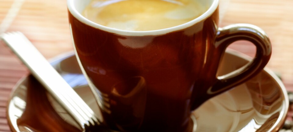 Kaffe er godt, men ikke nødvendigvis for magen. Mørkristet kaffe, som for eksempel espresso, er den mest skånsomme for magen. (Foto: Colourbox)