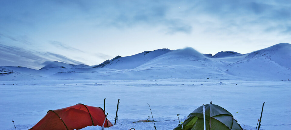 Selv camping i korte dager om vinteren gir en mer naturlig døgnrytme. (Foto: Claes Grundsten/Bildhuset/TT/NTB scanpix)