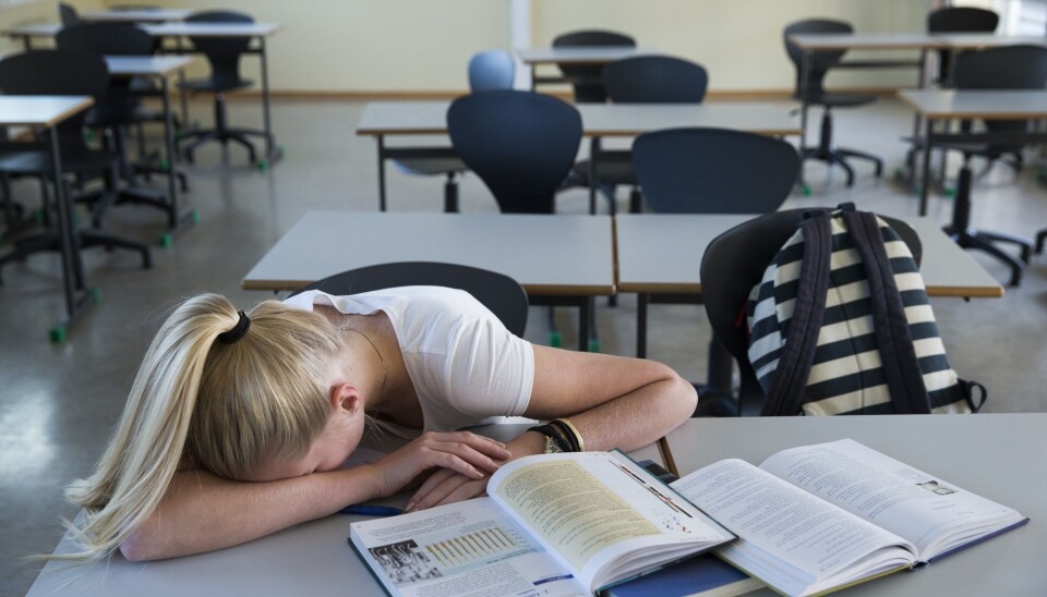 Forskerne har undersøkt konsekvensene av å bli trukket ut til skriftlig eksamen i stedet for muntlig i andreklasse på videregående skole. (Illustrasjonsfoto: Berit Roald / NTB scanpix)