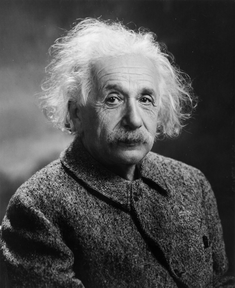 Albert Einstein ble født inn i en jødisk familie i Tyskland i 1879. I 1922 fikk han Nobelprisen i fysikk. (Foto: Oren Jack Turner, Princeton, N.J.)