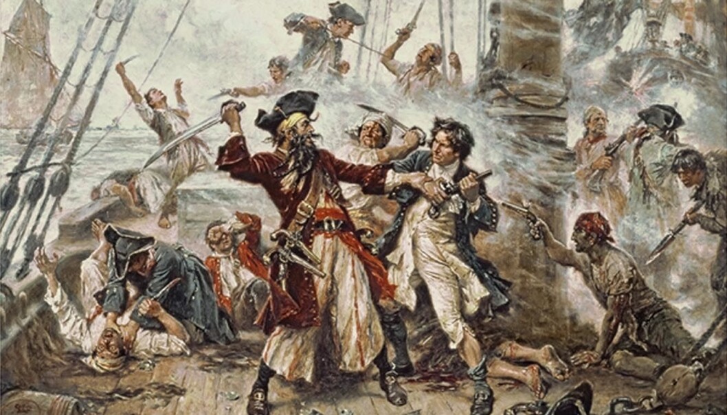 Illustrasjon av sjørøveren Edward Teach, bedre kjent som kaptein Svartskjegg. Hva fikk Teach og hans kompanjonger til å velge et lovløst liv til sjøs? (Illustrasjon: Jean Leon Gerome Ferris) Illustrasjon av sjørøveren Edward Teach, bedre kjent som kaptein Svartskjegg. Hva fikk Teach og hans kompanjonger til å velge et lovløst liv til sjøs? (Illustrasjon: Jean Leon Gerome Ferris)