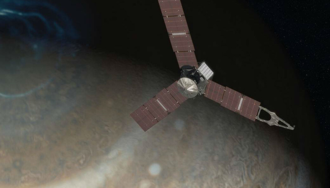 I 2016 ankom endelig romsonden Juno planeten Jupiter. Sonden ble sendt opp i 2011. (Illustrasjonsbilde: NASA/JPL-Caltech) I 2016 ankom endelig romsonden Juno planeten Jupiter. Sonden ble sendt opp i 2011. (Illustrasjonsbilde: NASA/JPL-Caltech)