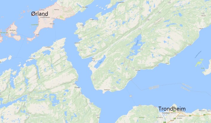 Ørland er en kommune på Fosenhalvøya i Sør-Trøndelag. (Foto: (Kart: Google Maps / forskning.no)) Ørland er en kommune på Fosenhalvøya i Sør-Trøndelag. (Foto: (Kart: Google Maps / forskning.no))