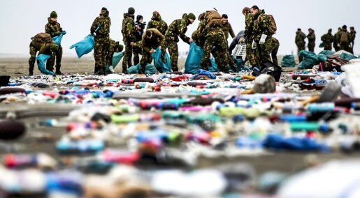 Millioner av plastbiter skylt i land i Nederland