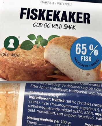 Kikker du på ingredienslista bakpå fiskekakene du finner i frysedisken på butikken din, finner du oftest at den viktigste ingrediensen er hvitfisk/hvittlaks. Altså vassild. (Foto: Bård Amundsen) Kikker du på ingredienslista bakpå fiskekakene du finner i frysedisken på butikken din, finner du oftest at den viktigste ingrediensen er hvitfisk/hvittlaks. Altså vassild. (Foto: Bård Amundsen)