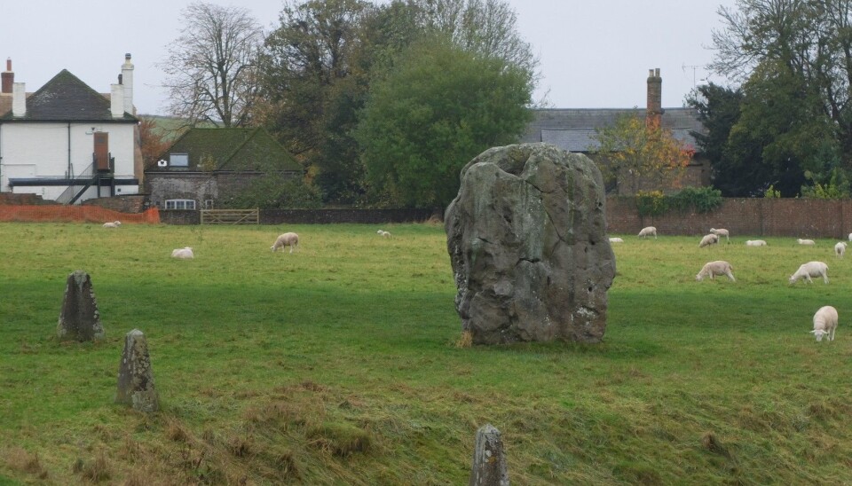En bauta fra henge-en ved landsbyen Avebury. (Foto: Eivind Torgersen)