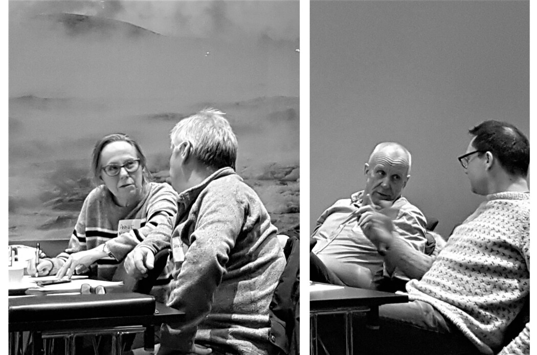 Livlig diskusjon på arbeidsmøte med interessenter i Hammerfest (Foto: Privat). Livlig diskusjon på arbeidsmøte med interessenter i Hammerfest (Foto: Privat).