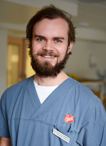 Sjur Hallingstad Torgersen har hatt praksis i åtte uker på Gatehospitalet. Han går tredje året på fysioterapiutdanningen ved HiOA. (Foto: Sonja Balci/ HiOA) Sjur Hallingstad Torgersen har hatt praksis i åtte uker på Gatehospitalet. Han går tredje året på fysioterapiutdanningen ved HiOA. (Foto: Sonja Balci/ HiOA)