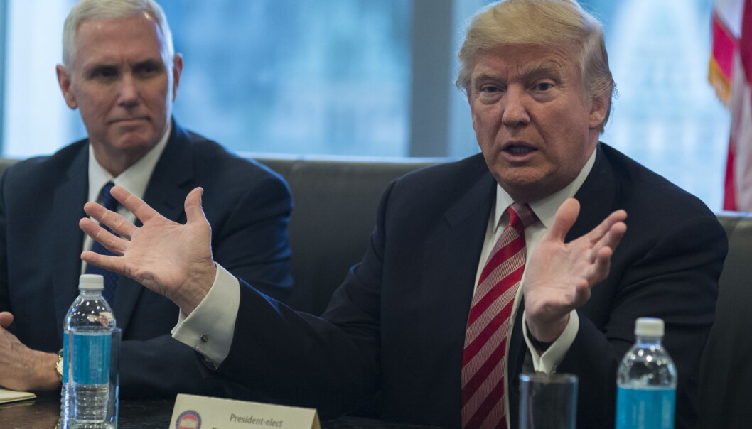 USAs kommende president Donald Trump har ved flere anledninger uttrykt skepsis mot at det faktisk foregår klimaendringer. Nå igangsetter en rekke amerikanske institusjoner forholdsregler for å sikre at viktig klimaforskning ikke skal forsvinne under Trumps styre. (Foto: Zuma Press/Albin Lohr-Jones) USAs kommende president Donald Trump har ved flere anledninger uttrykt skepsis mot at det faktisk foregår klimaendringer. Nå igangsetter en rekke amerikanske institusjoner forholdsregler for å sikre at viktig klimaforskning ikke skal forsvinne under Trumps styre. (Foto: Zuma Press/Albin Lohr-Jones)