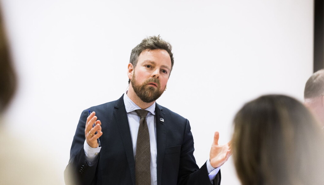 Kunnskapsministeren Torbjørn Røe Isaksen (H) under offentliggjøringen av PISA-resultatene fra 2015 på Universitetet i Oslo tirsdag. (Foto: Berit Roald / NTB scanpix) Kunnskapsministeren Torbjørn Røe Isaksen (H) under offentliggjøringen av PISA-resultatene fra 2015 på Universitetet i Oslo tirsdag. (Foto: Berit Roald / NTB scanpix)
