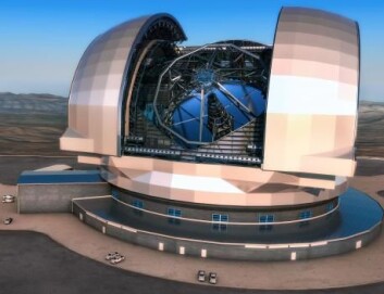 E-ELT blir omtrent på størrelse med Colosseum i Roma. Kuppelen skal måle 86 meter i diameter og rekke 74 meter opp mot himmelen. Det 2800 tonn tunge teleskopet vil kunne svinges i alle retninger. (Foto: (Illustrasjon: ESO/L. Calçada)) E-ELT blir omtrent på størrelse med Colosseum i Roma. Kuppelen skal måle 86 meter i diameter og rekke 74 meter opp mot himmelen. Det 2800 tonn tunge teleskopet vil kunne svinges i alle retninger. (Foto: (Illustrasjon: ESO/L. Calçada))