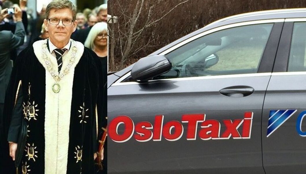 – Det er slik at dagene i rektorrollen er teppelagt med møtevirksomhet og for å få tiden til å gå opp må jeg forflytte meg så raskt som mulig for å rekke forskjellige avtaler, forklarer rektor Svein Stølen. (Foto: Ola Sæther/Helene Lindqvist) – Det er slik at dagene i rektorrollen er teppelagt med møtevirksomhet og for å få tiden til å gå opp må jeg forflytte meg så raskt som mulig for å rekke forskjellige avtaler, forklarer rektor Svein Stølen. (Foto: Ola Sæther/Helene Lindqvist)