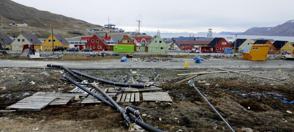 Longyearbyen ligger utsatt til for ras som følge av ekstremvær. (Foto: Håkon Mosvold Larsen / NTB scanpix)