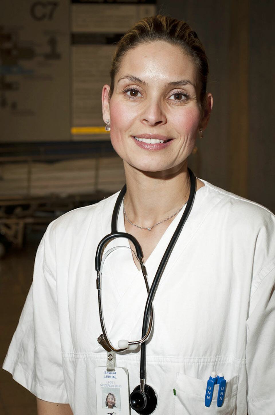 Dr. med. Samira Lekhal ved UNN. (Foto: Jan Fredrik Frantzen/UNN)