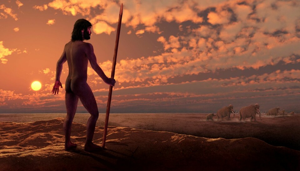 Med neandertalblod i årene og helt sikkert med neandertalgener i DNA-et, fant det moderne mennesket stadig nye jaktmarker. (Illustrasjon: Science Photo Library)