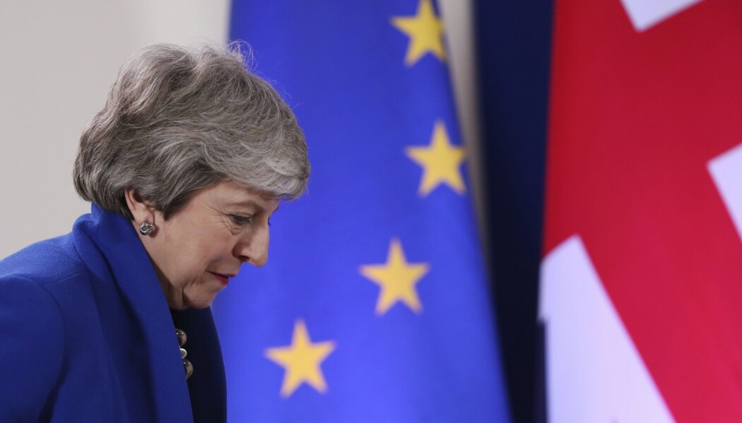 Storbritannias statsminister Theresa May har fått bedre tid på seg til å skape tverrpolitisk enighet om brexit, men det er fortsatt høyst uvisst når Storbritannia forlater unionen. (Foto: Francisco Seco, AP, NTB scanpix) Storbritannias statsminister Theresa May har fått bedre tid på seg til å skape tverrpolitisk enighet om brexit, men det er fortsatt høyst uvisst når Storbritannia forlater unionen. (Foto: Francisco Seco, AP, NTB scanpix)