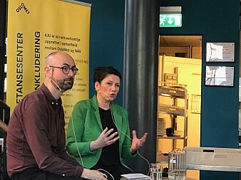 Espen Steinung Dahl har funnet at flere unge blir uføretrygdet når det stilles krav til sosialhjelpen. Dette mener Høyre-politiker Heidi Nordby Lunde ikke nødvendigvis er en dårlig nyhet. (Foto: Siw Ellen Jakobsen) Espen Steinung Dahl har funnet at flere unge blir uføretrygdet når det stilles krav til sosialhjelpen. Dette mener Høyre-politiker Heidi Nordby Lunde ikke nødvendigvis er en dårlig nyhet. (Foto: Siw Ellen Jakobsen)